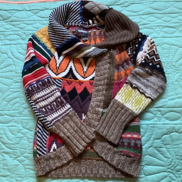 Desigual Zip-up Sweater - Picture 1 of 3